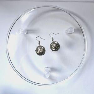 Woven Metal Ball Earrings